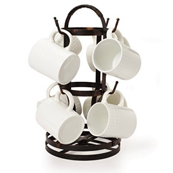 Mikasa Other - Gourmet Basics by Mikasa Metal Rotating Mug Tree